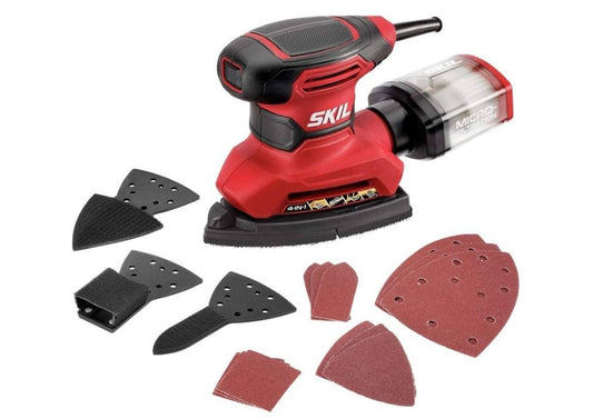 SKIL SR232301 - Lijadora de detalles multifunción con cable con caja a...