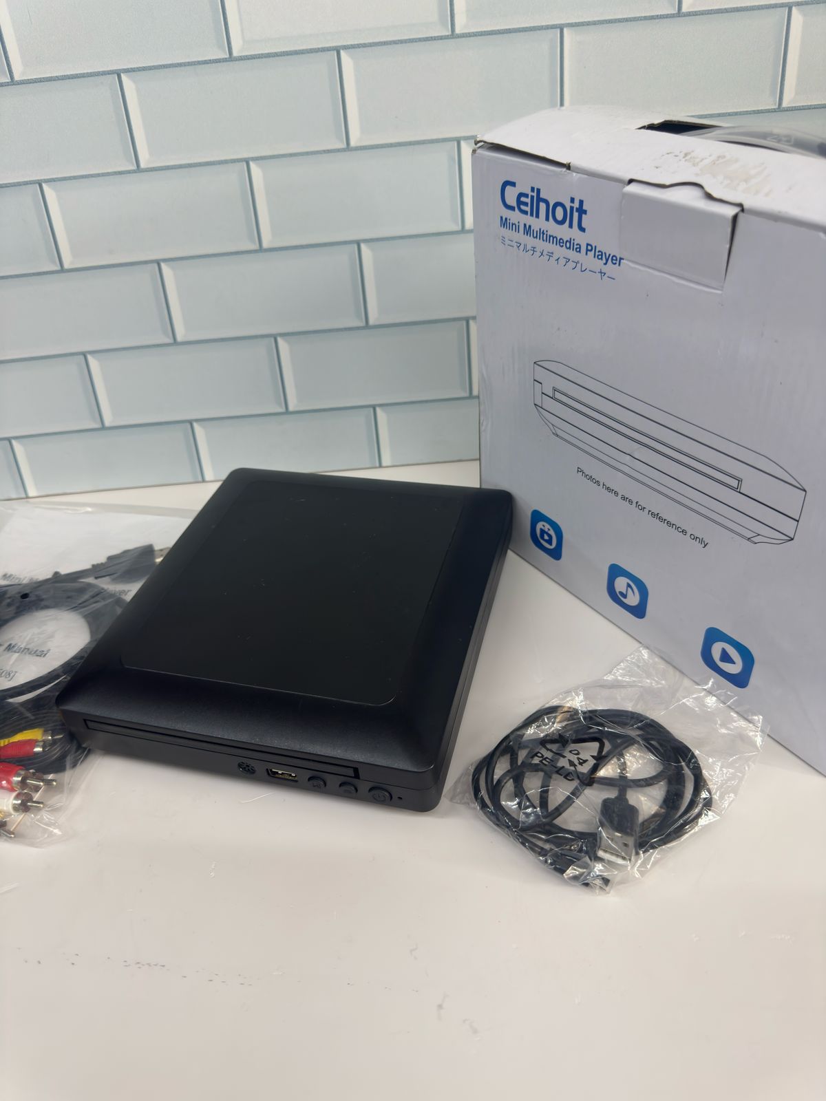 Ceihoit Mini reproductor de DVD HD, reproductores de CD para el hogar,...