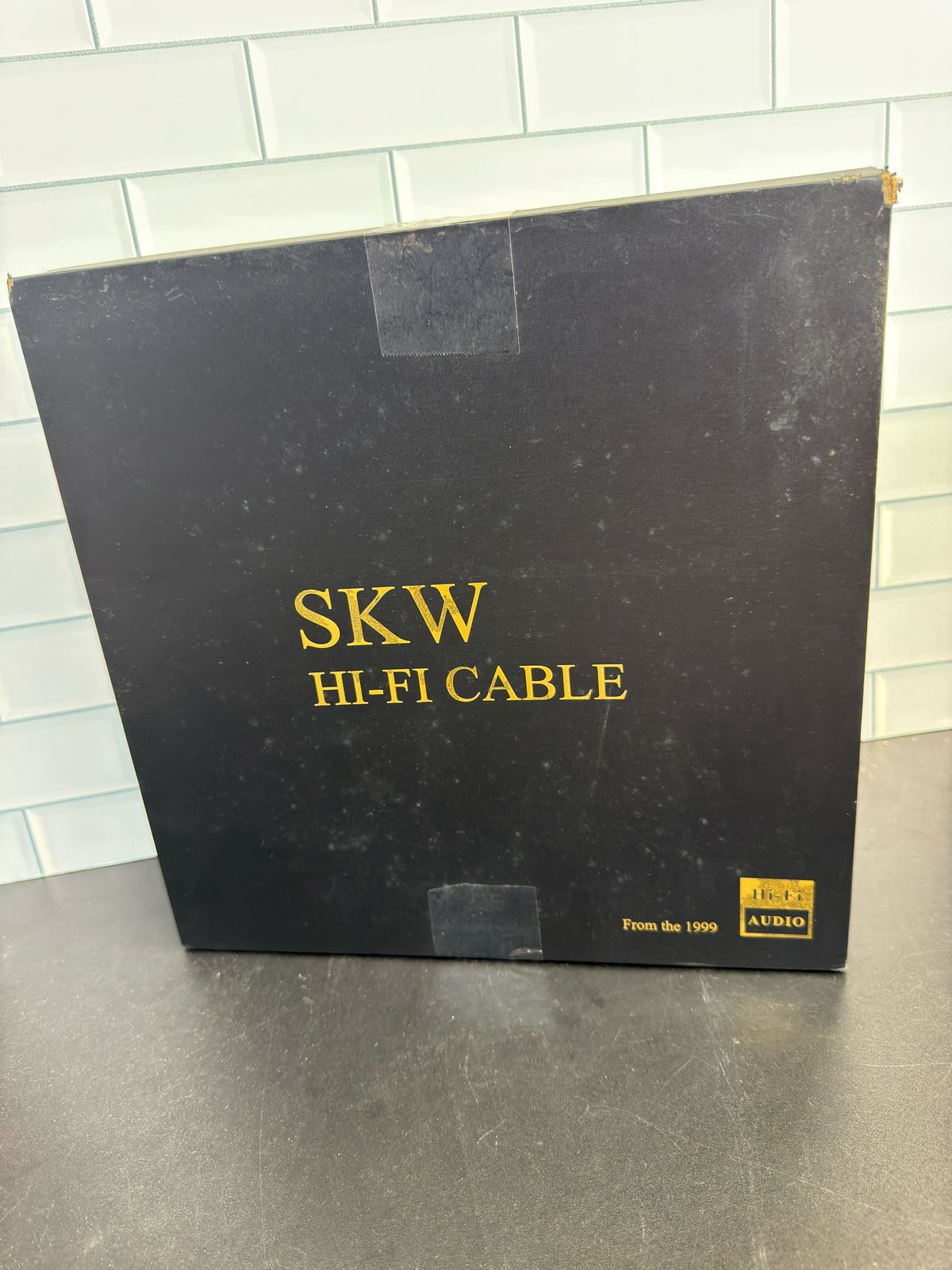 SKW Un par de cables de altavoz audiófilo, conector convertible chapad...