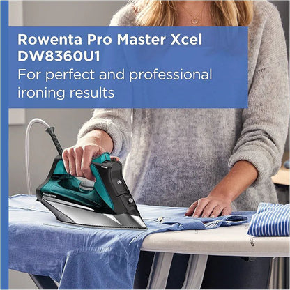 Rowenta, Plancha de vapor Pro Master de acero inoxidable para ropa, 7.41 oz/min.