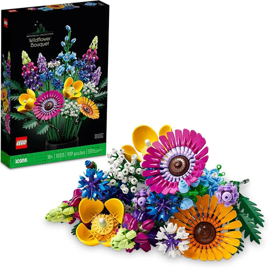 LEGO Botanicals - Ramo de flores silvestres artificiales, juego de con...