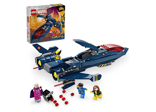 LEGO 76281 Marvel X-Jet X-Men - Construcción de avión de juguete con m...