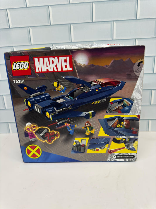 LEGO 76281 Marvel X-Jet X-Men - Construcción de avión de juguete con m...