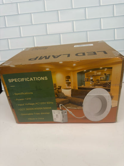 Juno lámparas 6 piezas descendente de obleas de 6 pulgadas, iluminación LED empotra...