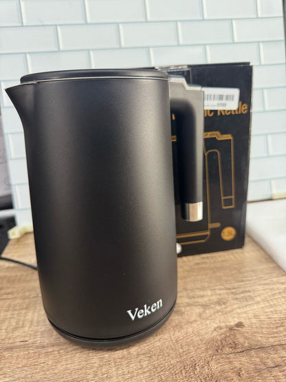 Veken - Hervidor de té eléctrico, interior de acero inoxidable 304 de ...