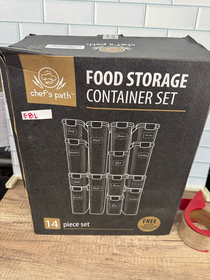 Organizadores / envases y almacenamiento de despensa de cocina, juego de recipie...