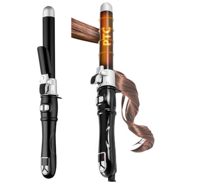 Rizador giratorio de cerámica de 1 pulgada para todo tipo de cabello, ...