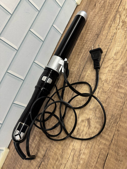 Rizador giratorio de cerámica de 1 pulgada para todo tipo de cabello, ...