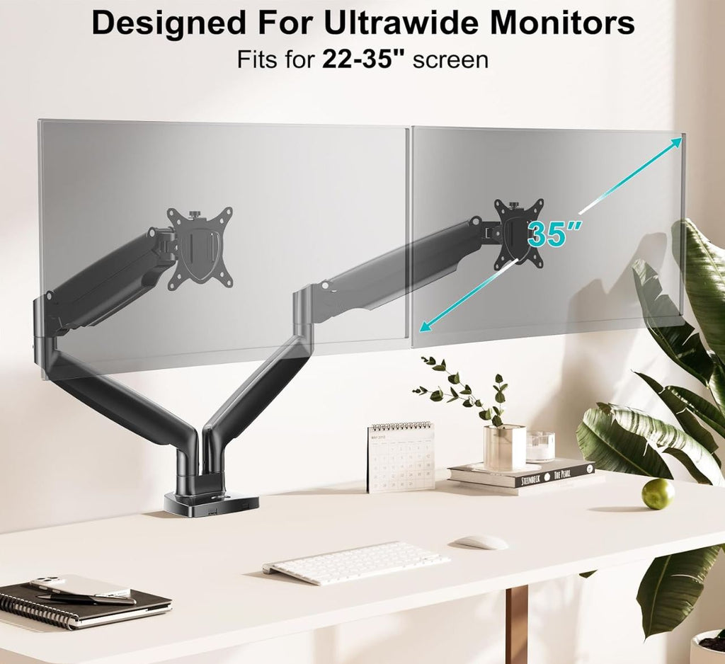 MOUNT PRO Dual Monitor Desk Mount for 17-24" Displays