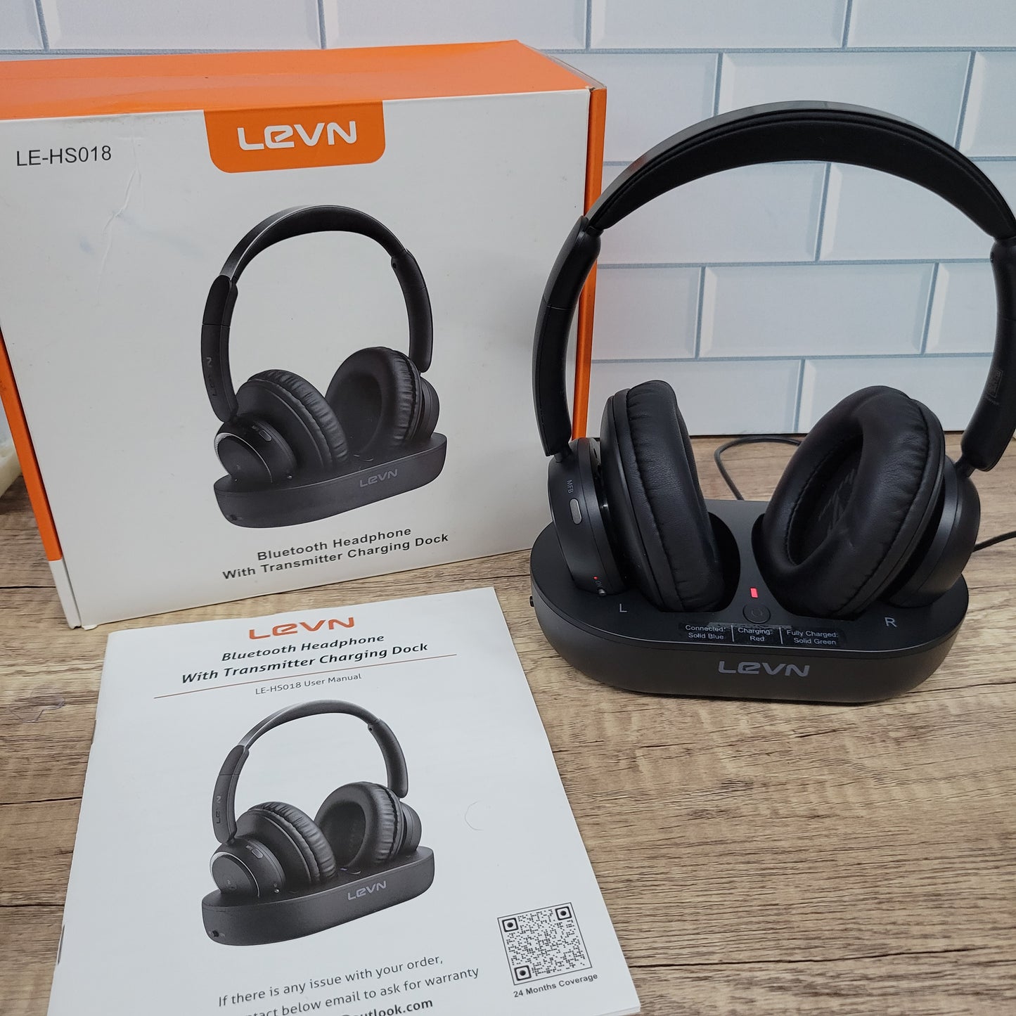 LEVN Auriculares inalámbricos para ver televisión, auriculares inalámb...