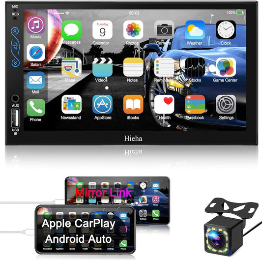 Estéreo para automóvil compatible con Apple Carplay y Android Auto, es...