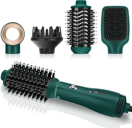 IG INGLAM Cepillo secador de pelo, cepillo secador de pelo desmontable...