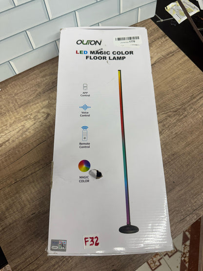 OUTON Lámpara de pie LED inteligente RGB, lámpara de esquina que cambi...