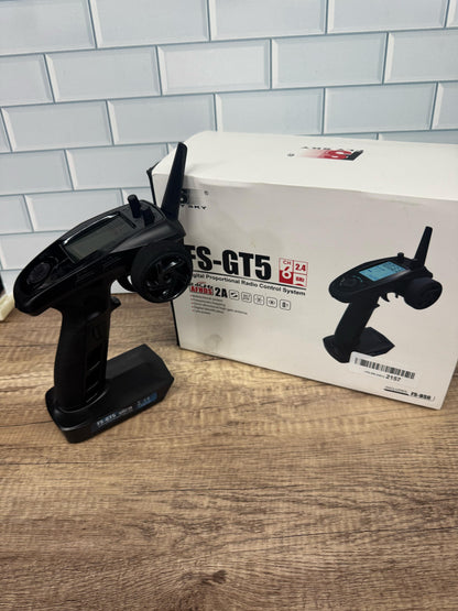 Flysky FS-GT5 6-Channel AFHDS RC Transmitter with FS-BS6 Receiver for...