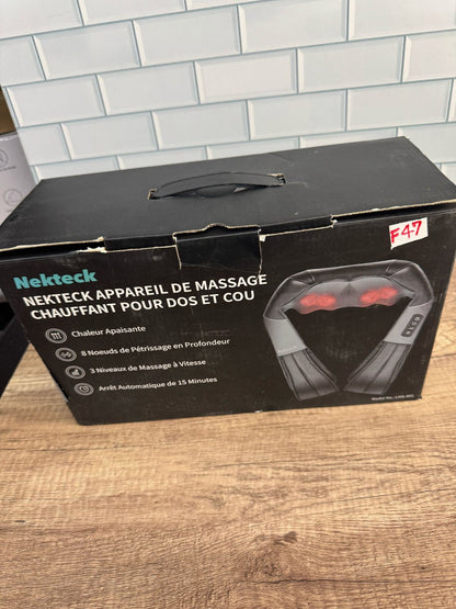 Nekteck Deep Kneading Shiatsu Massage Pillow with Heat...