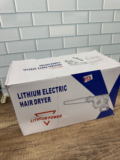 Cordless leaf blower with lithium battery and fast charger, ...