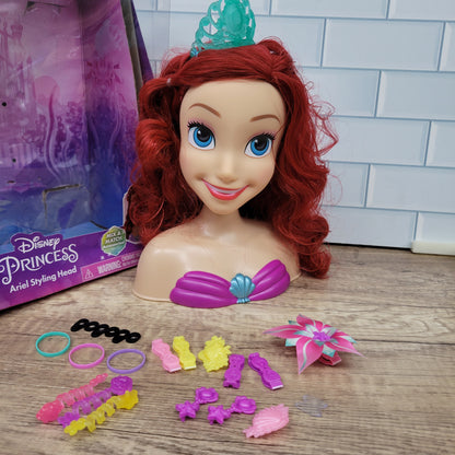 Disney Princess Just Play - Ariel Styling Head, 18 Pieces, Playset...