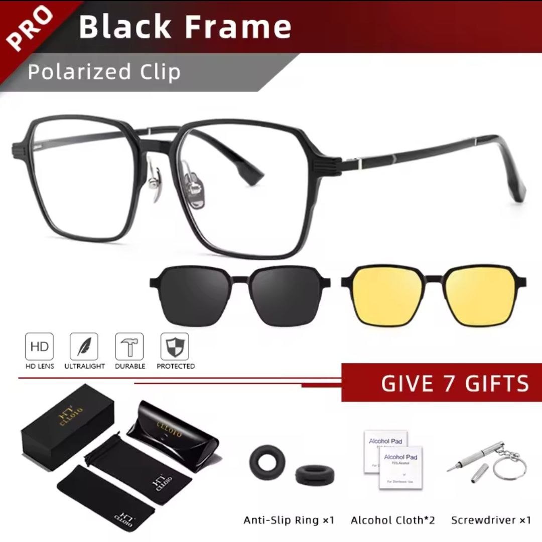 Myopia glasses for men or women Anti-blue rays polarized prescription sunglasses (-2.50)