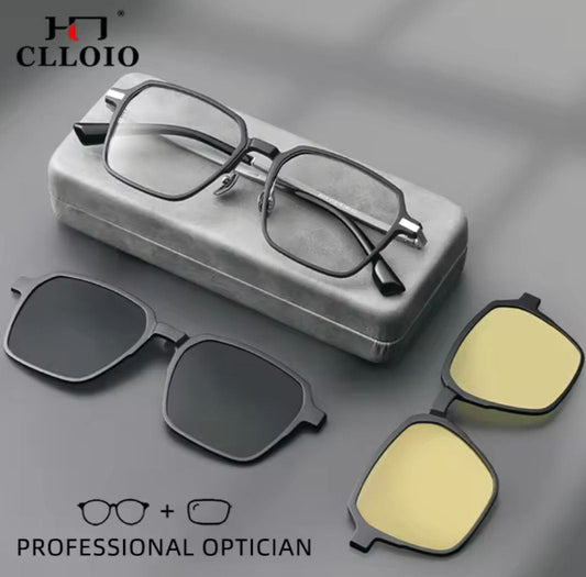 Myopia glasses for men or women Anti-blue rays polarized prescription sunglasses (-2.50)