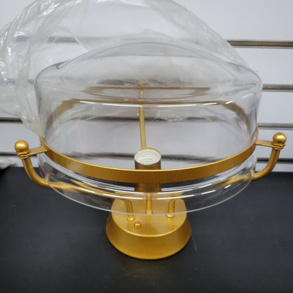 Gold Flush Mount Ceiling Light, 13.5 Inch Metal Ceiling Lamps