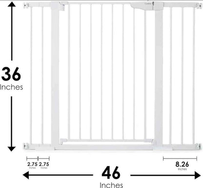 Cumbor Puerta de bebé extra alta de 36 pulgadas para perros y niños co...