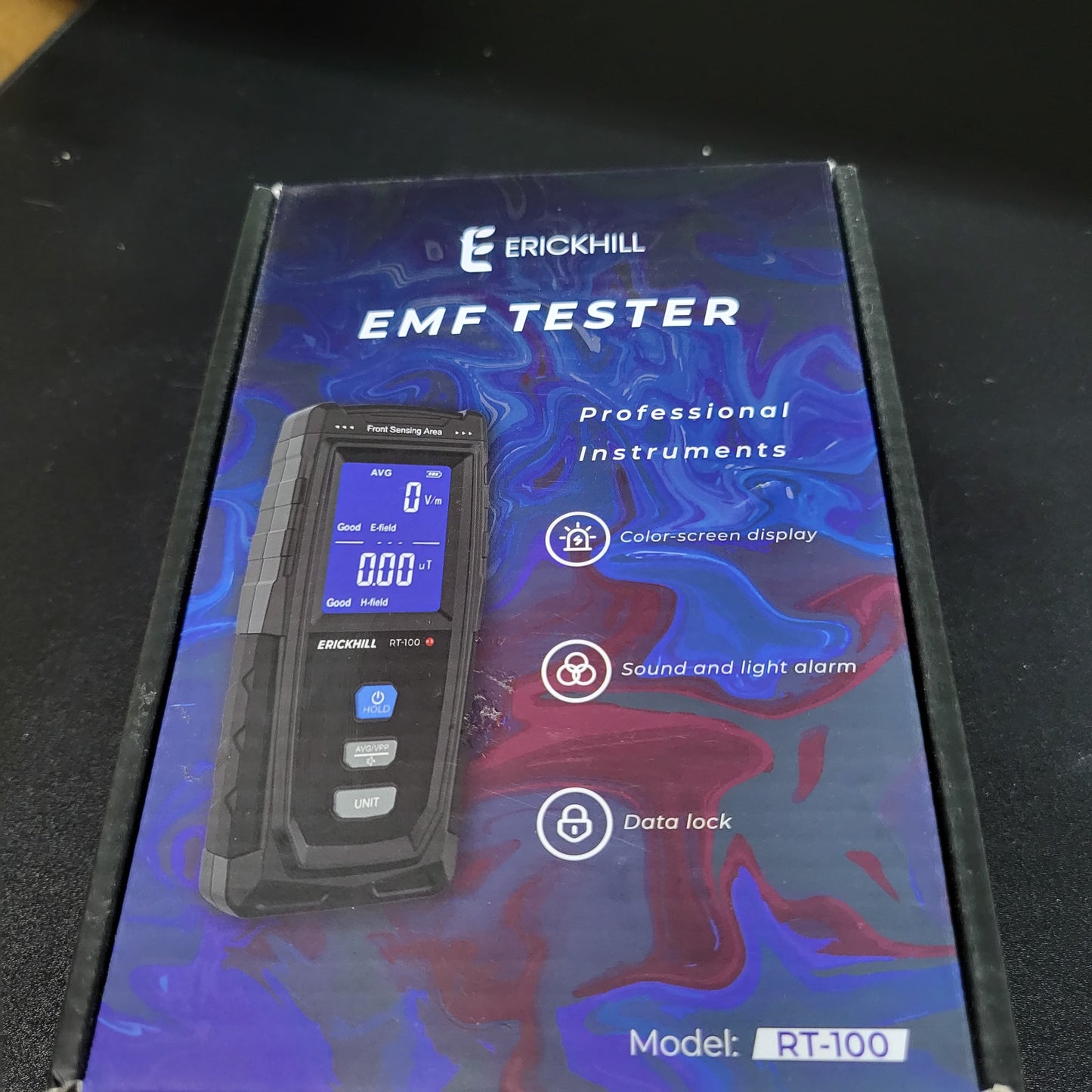 ERICKHILL Micro USB EMF Meter, Digital Radiation Detector with 100mA...