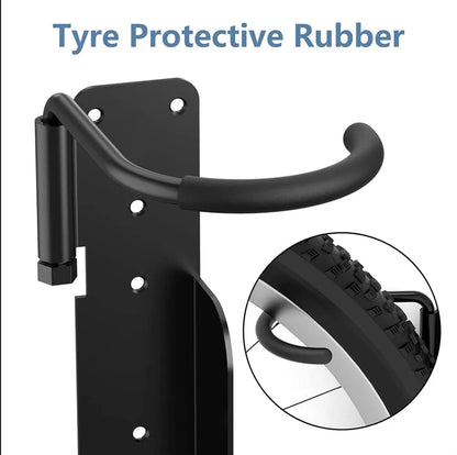 Paquete de 2 soportes de pared para bicicleta, soporte giratorio para ...