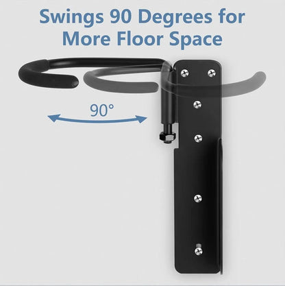 Paquete de 2 soportes de pared para bicicleta, soporte giratorio para ...