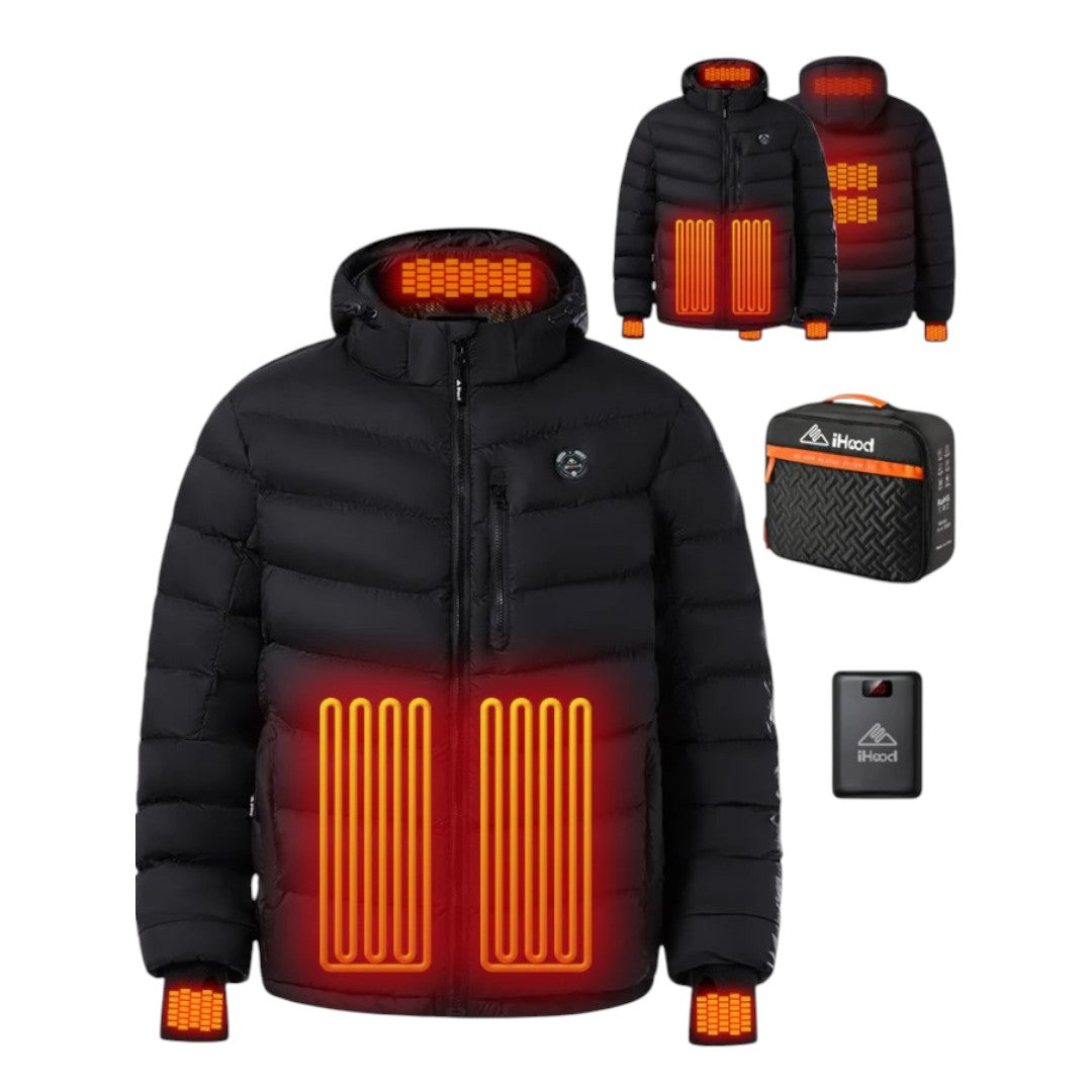 ihood Chaqueta acolchada calefactable para hombre con calefacción manual talla XL