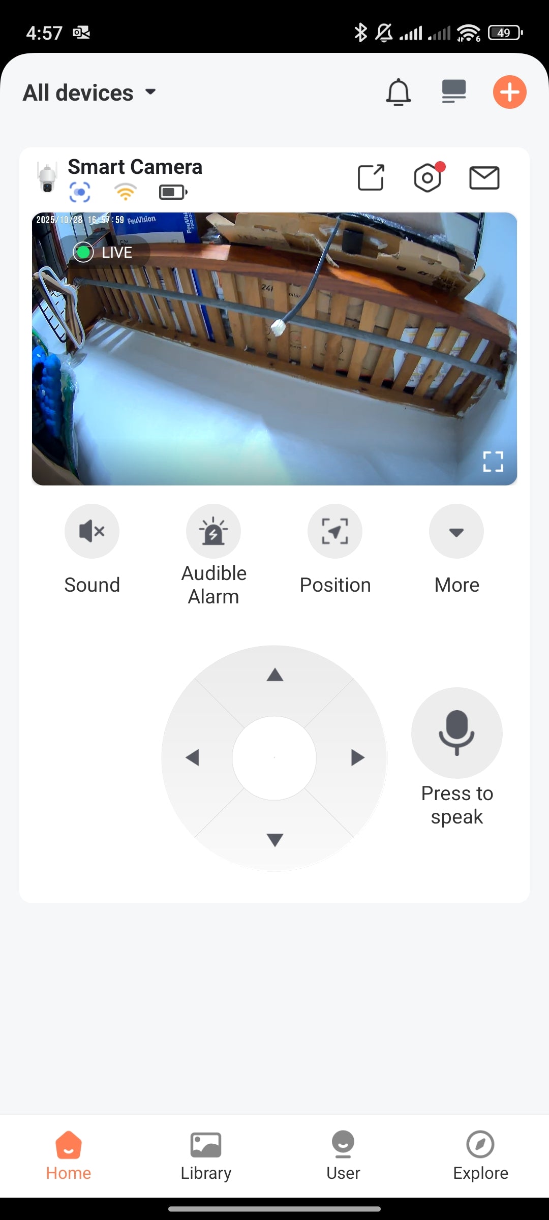 Cámara Dzees de seguridad exterior PTZ 2K: inalámbrica, con ...
