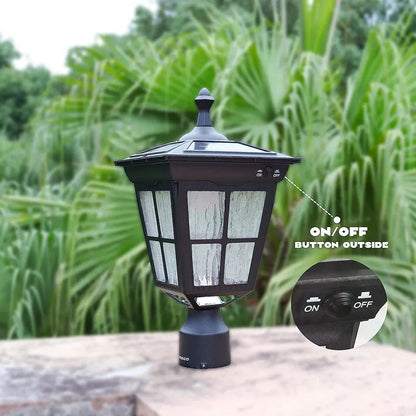 Kemeco LED solar jardín luz negro aluminio impermeable accesorio para al aire libre