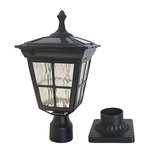 Kemeco LED solar jardín luz negro aluminio impermeable accesorio para al aire libre
