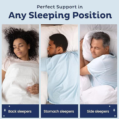 Almohada de espuma viscoelástica triturada Snuggle-Pedic