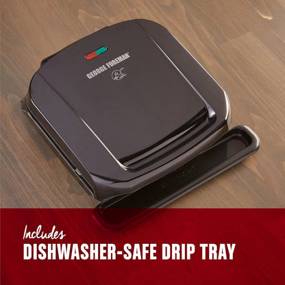 Parrilla con placa desmontable para 4 porciones