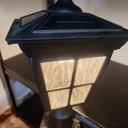 Kemeco LED solar jardín luz negro aluminio impermeable accesorio para al aire libre