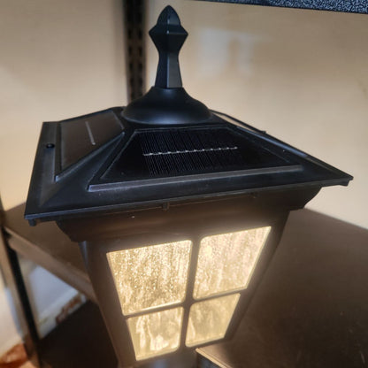 Kemeco LED solar jardín luz negro aluminio impermeable accesorio para al aire libre