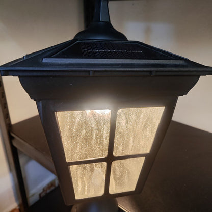 Kemeco LED solar jardín luz negro aluminio impermeable accesorio para al aire libre