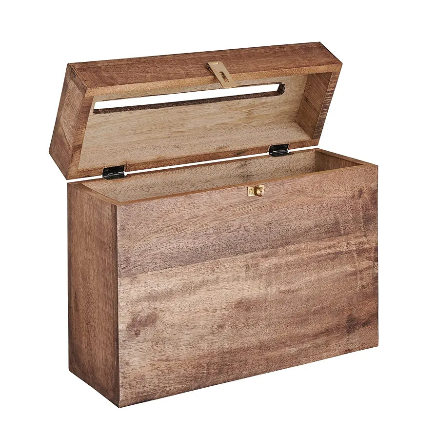 Caja para tarjetas de boda con ranura para tarjetas y cerrad...