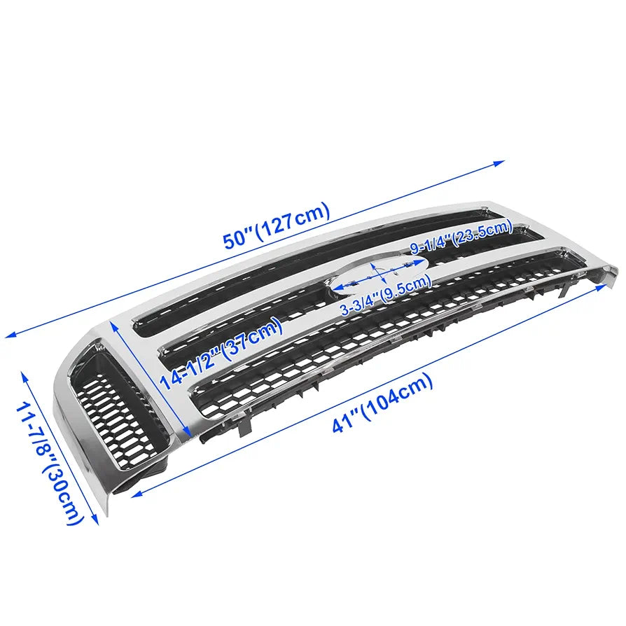 HECASA Rejilla delantera compatible con Ford Super Duty F-25...