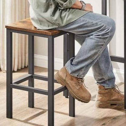 2 taburetes, sala de estar, sala de fiestas, marrón rústico ...