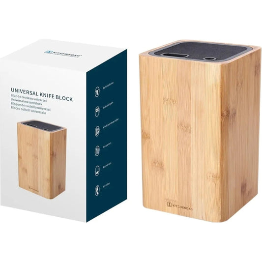 Bloque universal de lujo para cuchillos con ranuras para tijeras y var...