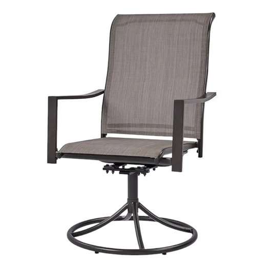 Silla giratoria para patio al aire libre con tela Texteline ...