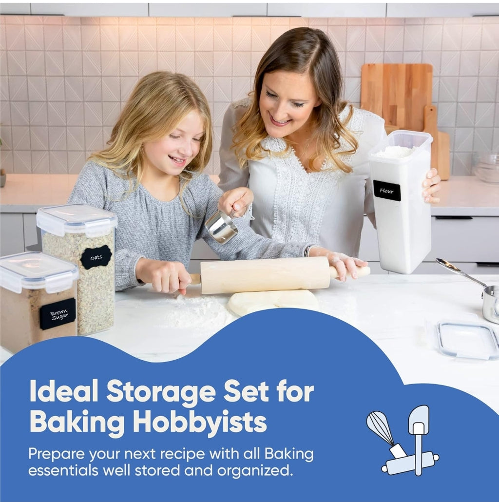 Organizadores / envases y almacenamiento de despensa de cocina, juego de recipie...