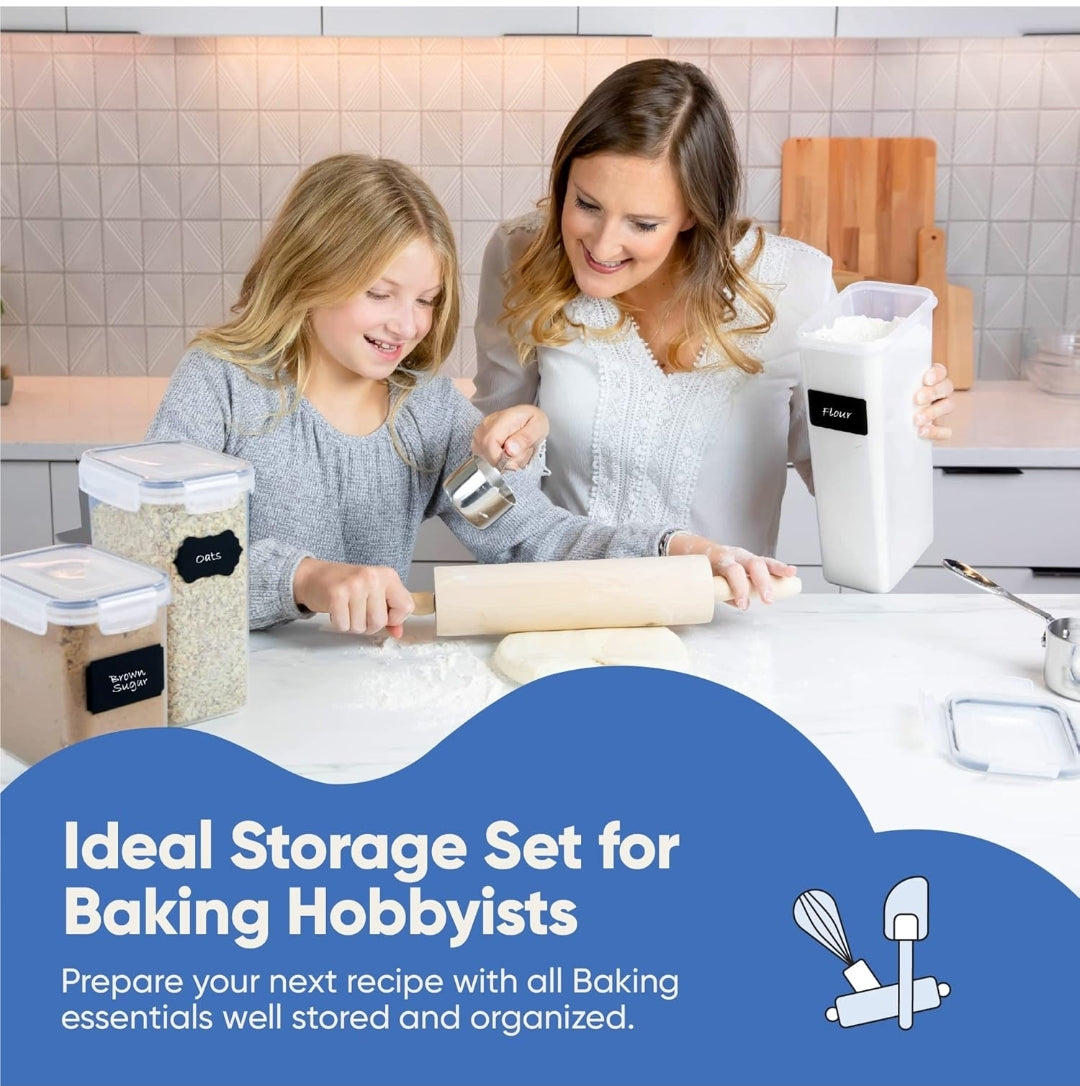 Organizadores / envases y almacenamiento de despensa de cocina, juego de recipie...