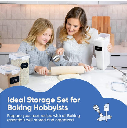 Organizadores / envases y almacenamiento de despensa de cocina, juego de recipie...