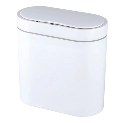 ELPHECO Basurero de baño de 2.5 galones con tapa, cubo de basura delga...