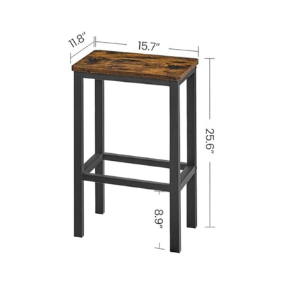 2 taburetes, sala de estar, sala de fiestas, marrón rústico ...