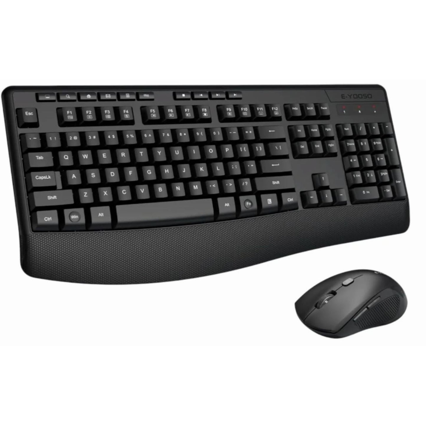 Teclado E-YOOSO - Combo de teclado y mouse inalámbricos, teclado inalámbrico e...