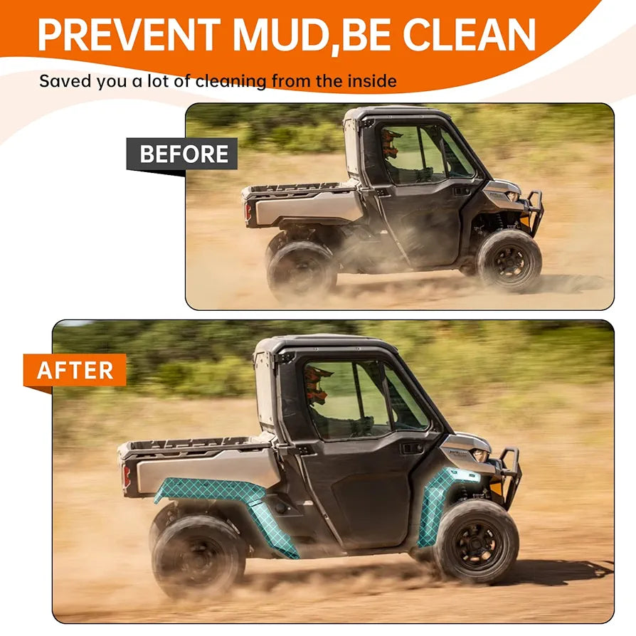Guardabarros resistentes compatibles con Can Am Defender HD ...