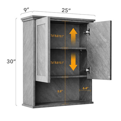 Armario de pared de baño sobre inodoro de 25 x 30 pulgadas, ...
